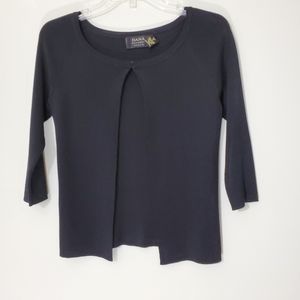 Dana Buchman Petite  Black Cardigan Sweater